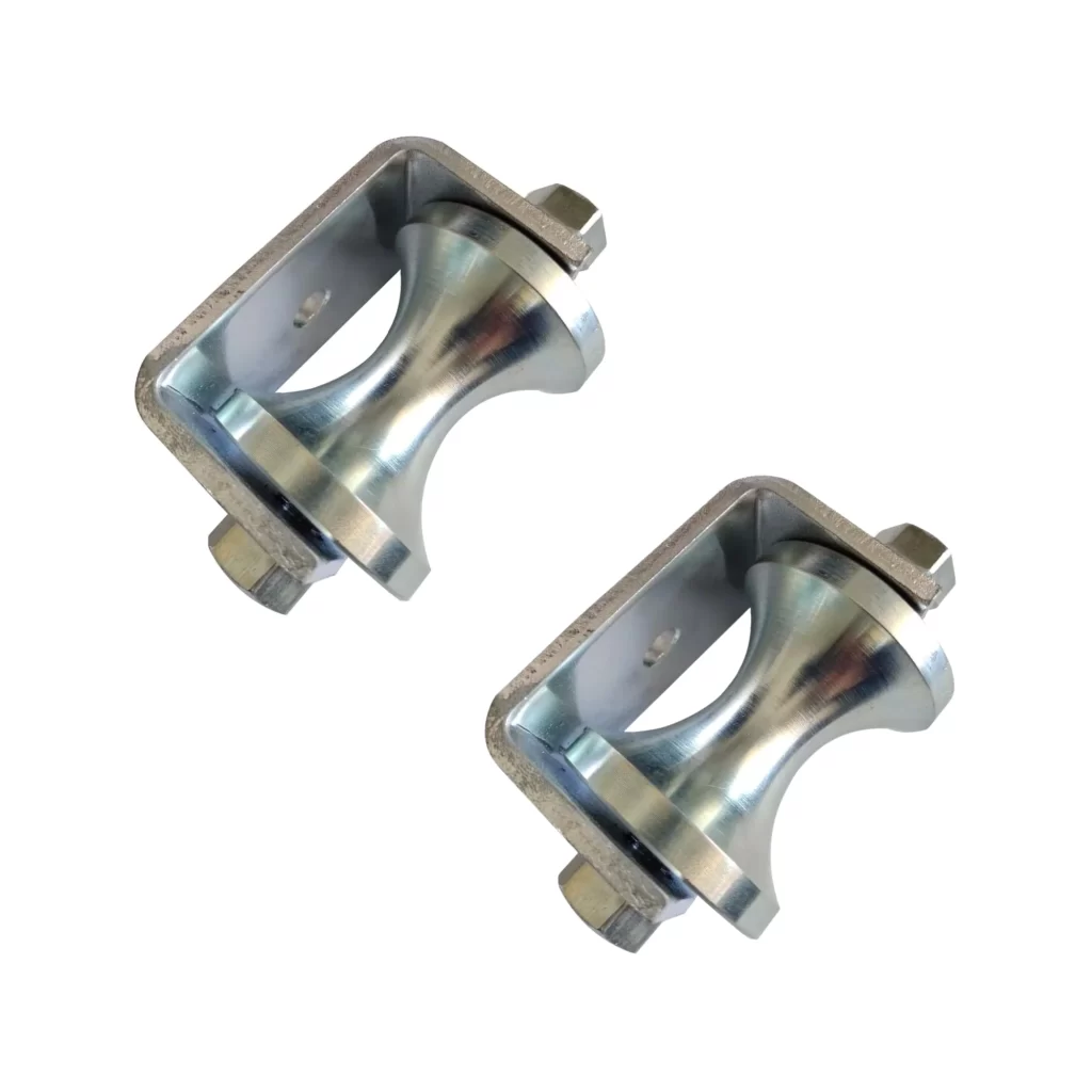 Roldana De 2″ com Eixo + Suporte (2 Unidade)