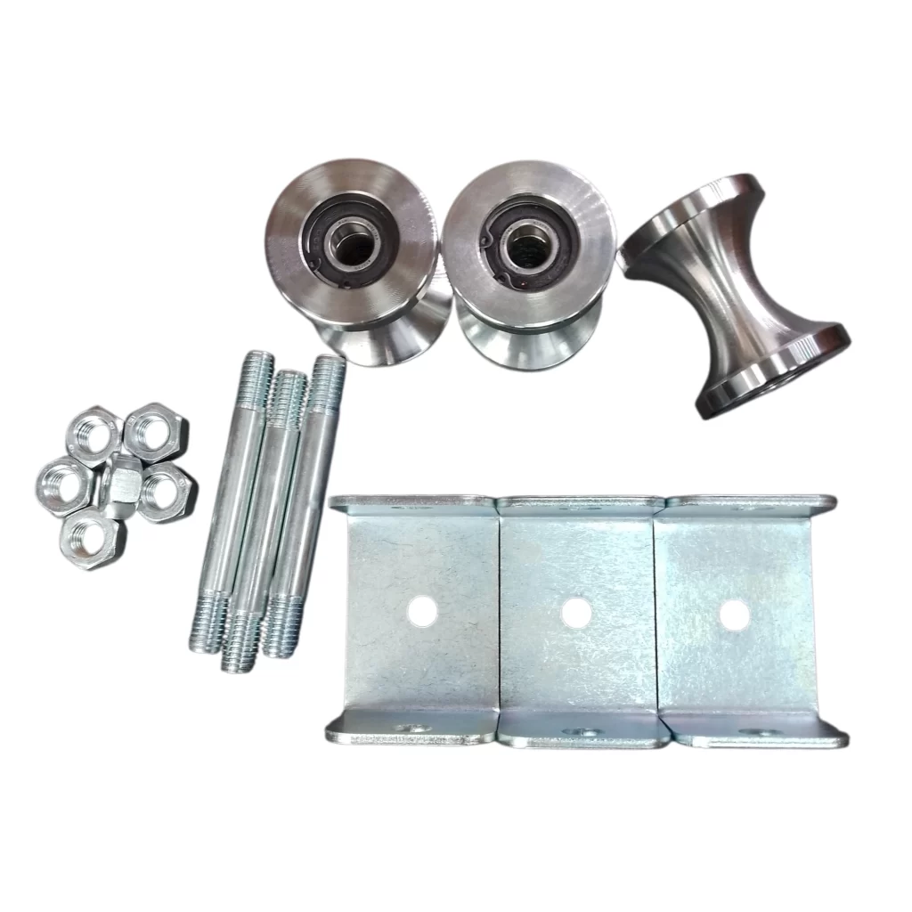 Roldana 2″ KIT com 3 Suporte + Brinde