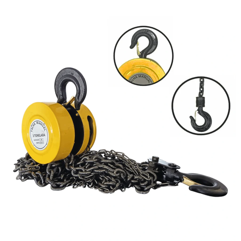 Talha Manual 3 Tonelada Corrente 3m 3000kg