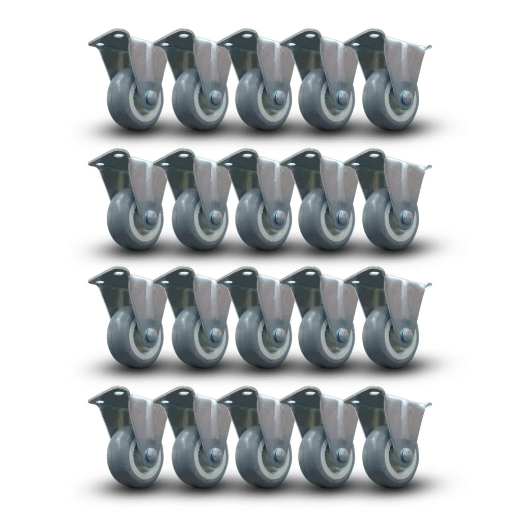 Kit C/ 20 Rodinha Fixo 210 Antirrisco