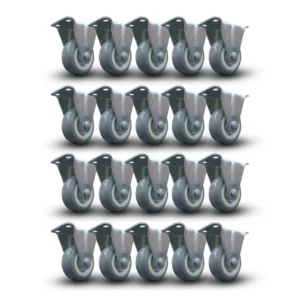 Kit C/ 20 Rodinha Fixo 210 Antirrisco